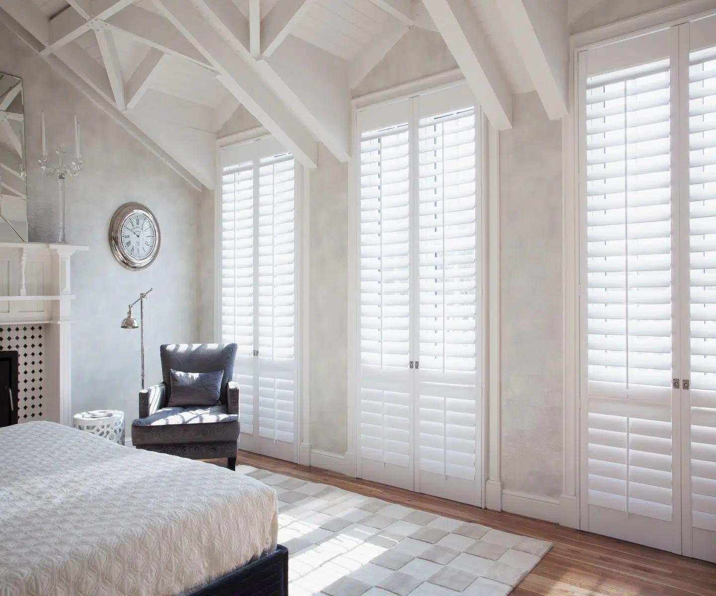 Beautiful Arched Window Plantation Shutters in Olathe
