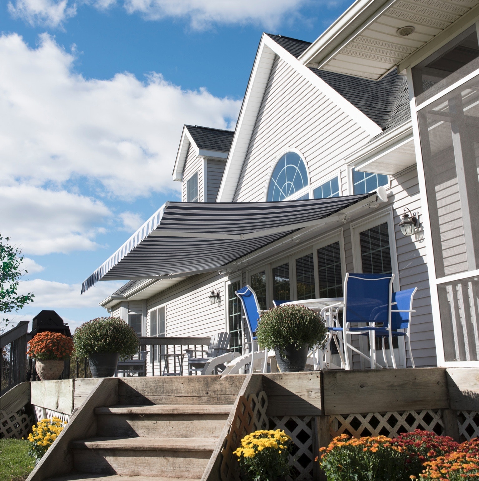 Custom Patio Installation Retractable Awnings in Overland Park