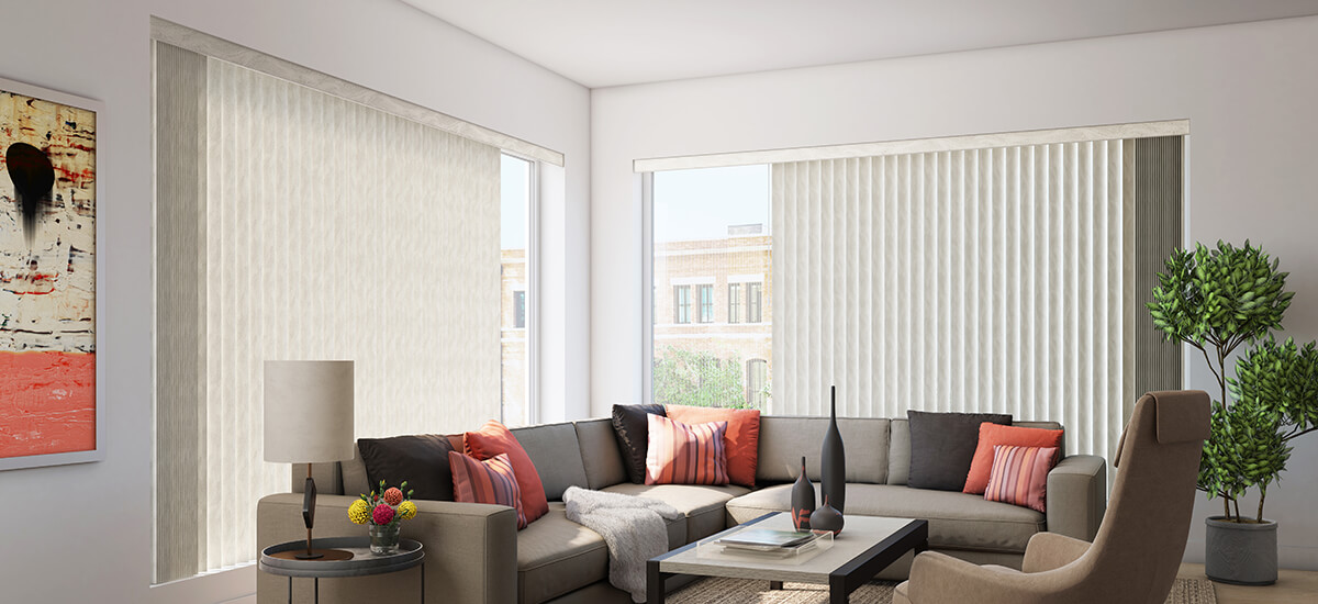 Stylish Office Windows Vertical Blinds in Lee's Summit